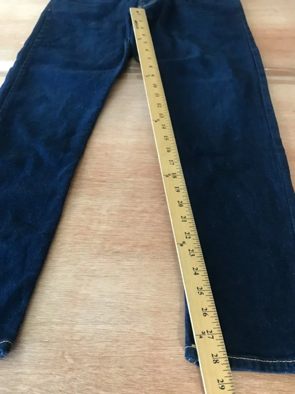 Levi's 512 Slim Fit Taper Jeans Men 36x28 Mid Rise Blue Dark Wash Stretch 19876